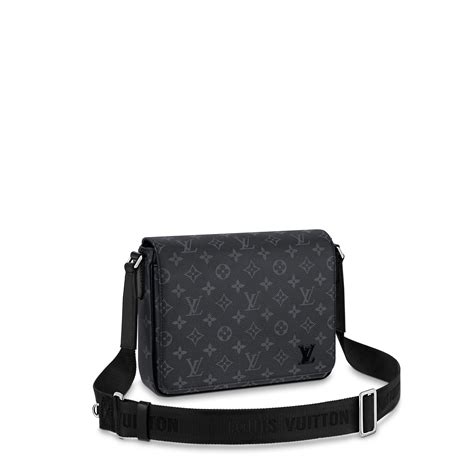 sac messenger pm louis vuitton|District PM Messenger Bag Monogram Eclipse.